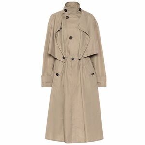 Bottega style trench coat light beige